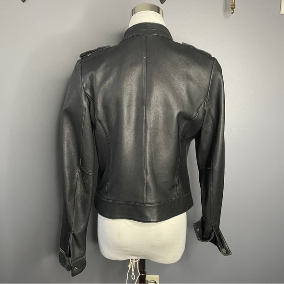 Wet Seal 100% leather zipper jacket size Medium - Picture 3 of 5